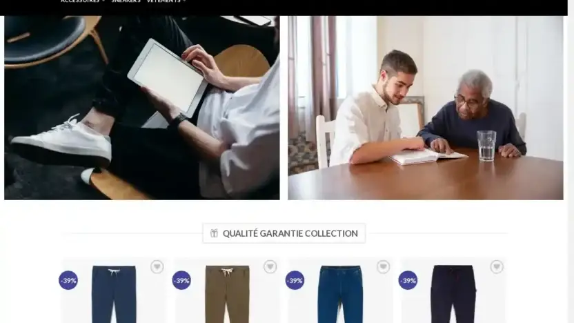 Screenshot of Non-Delivery scam website Proposemode.com
