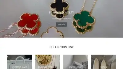 Screenshot of Fashion scam website Pureglim.store