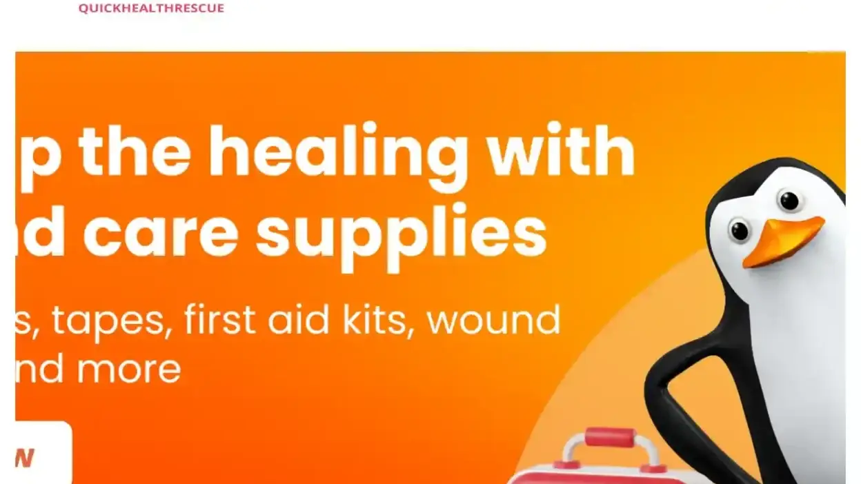 Screenshot of Non-Delivery scam website Quickhealthrescue.com