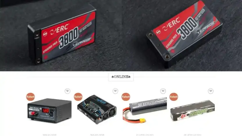 Screenshot of Non-Delivery scam website Rabattakkuslader.com