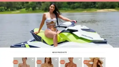 Screenshot of Fashion scam website Rabattbademode.com