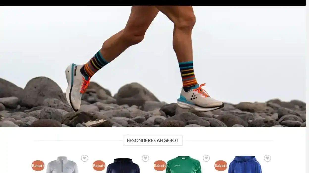 Screenshot of Non-Delivery scam website Rabattbasketball.com