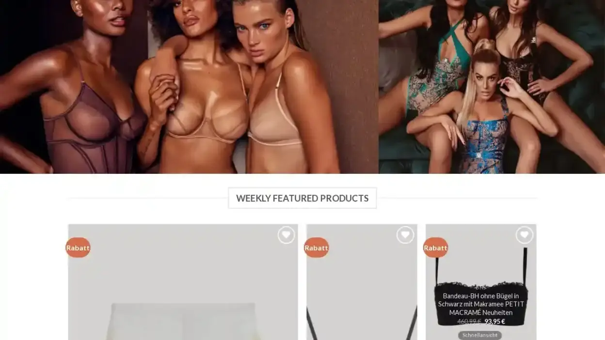 Screenshot of Non-Delivery scam website Rabattdessous.com