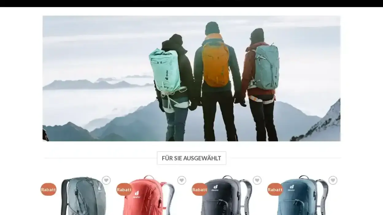 Screenshot of Non-Delivery scam website Rabattdeuter.com