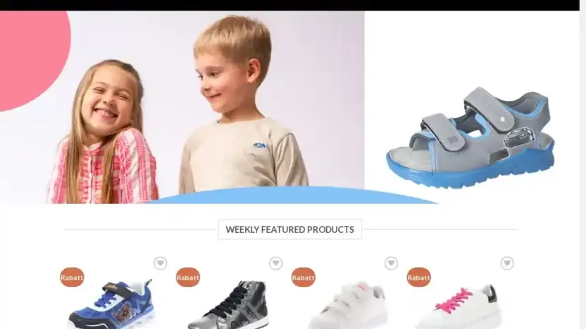 Screenshot of Non-Delivery scam website Rabattkinder.com