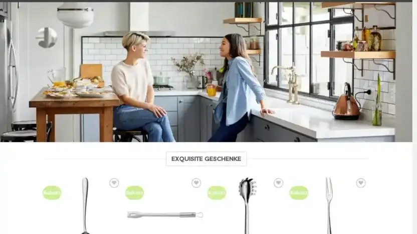 Screenshot of Non-Delivery scam website Rabattkuche.com