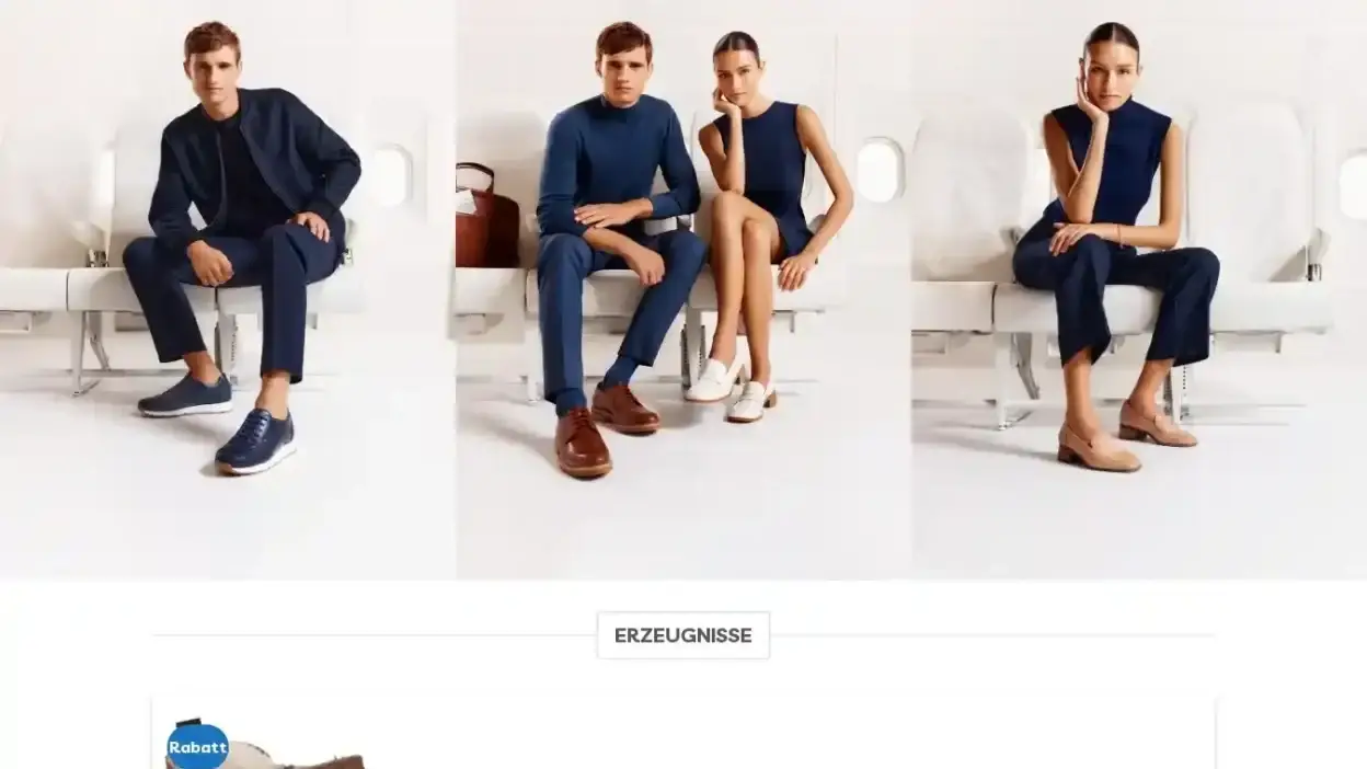 Screenshot of Non-Delivery scam website Rabattschuhede.com