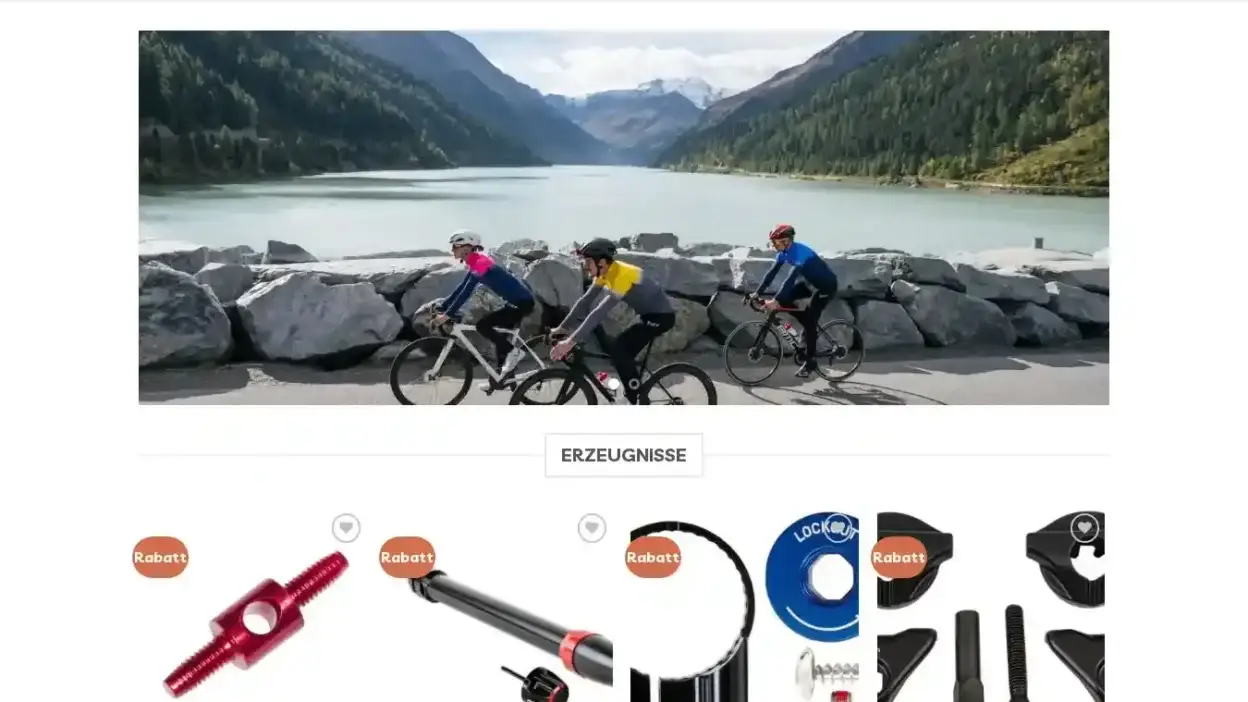 Screenshot of Non-Delivery scam website Radfahrradwelt.com