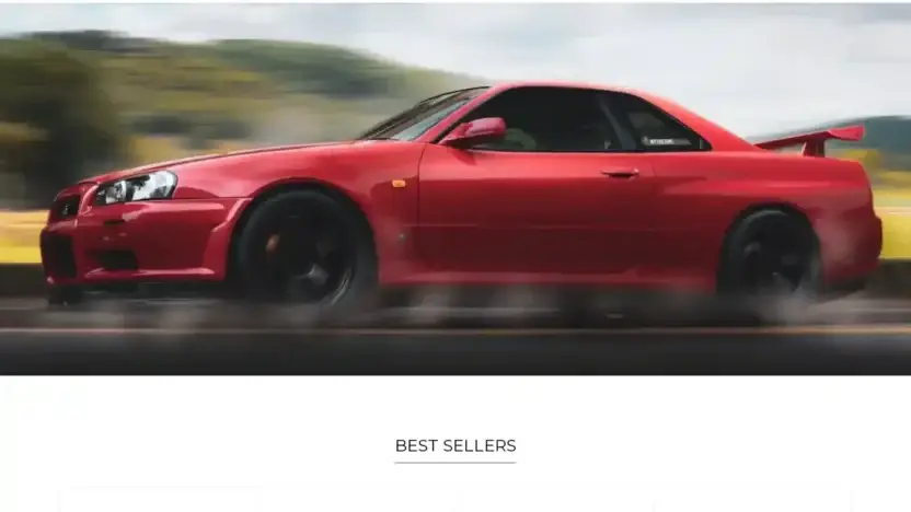 Screenshot of Non-Delivery scam website Rallysportdire.shop