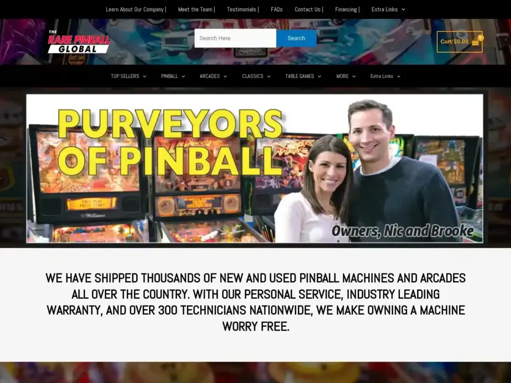 rarepinball-com Alternative Text