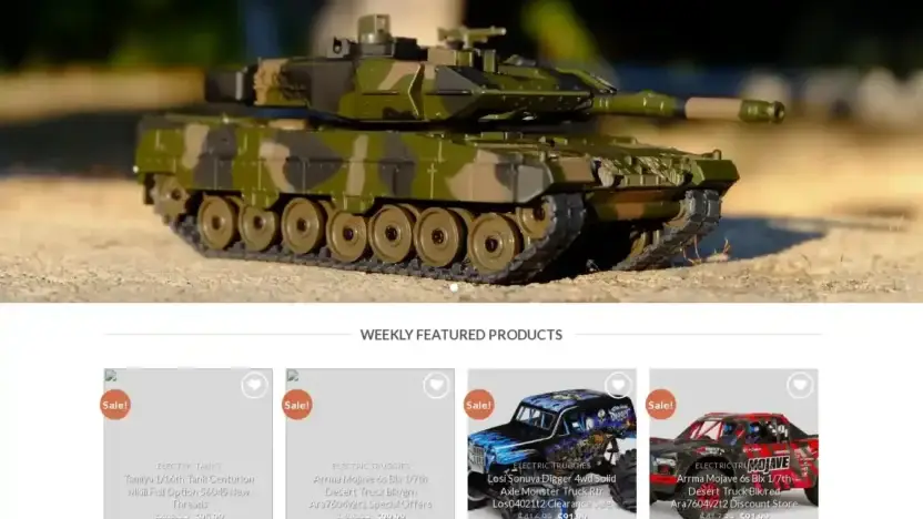 Screenshot of Non-Delivery scam website Rccarbetter.com