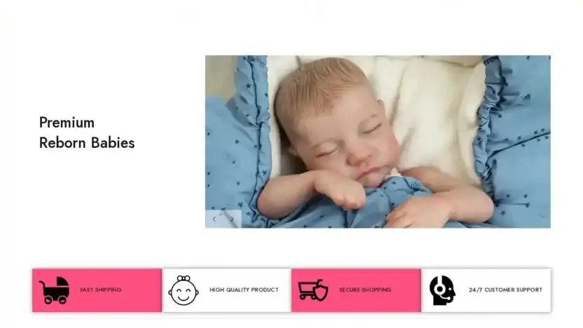 Screenshot of Non-Delivery scam website Rebornbabydollsmarket.com