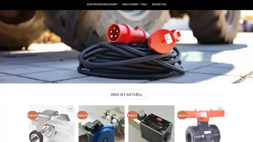 Screenshot of Non-Delivery scam website Reduzierttechnik.com