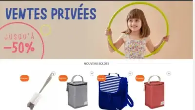 Screenshot of Non-Delivery scam website Repasbebefr.com