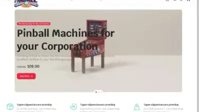 Screenshot of Non-Delivery scam website Retropinballcompany.com