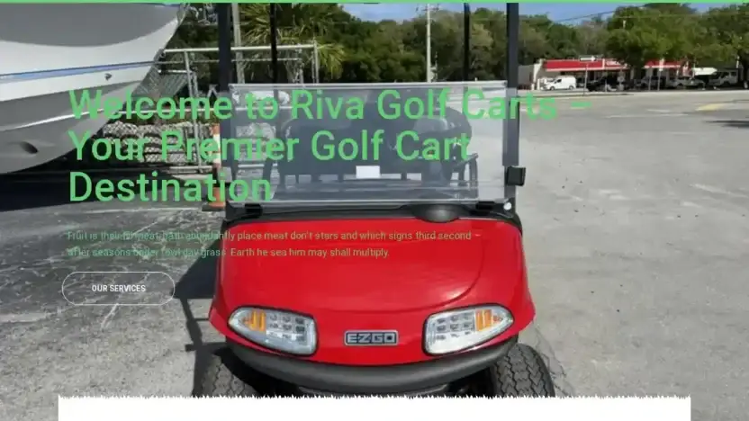 Screenshot of Non-Delivery scam website Rivacarts.com