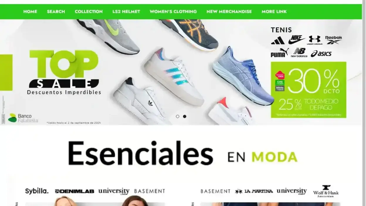 Screenshot of Non-Delivery scam website Ropaventa-co.com