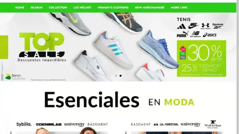 Screenshot of Non-Delivery scam website Ropaventa-co.com