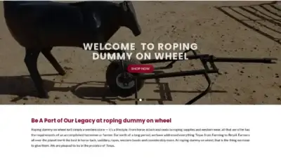 Screenshot of Non-Delivery scam website Ropingdummyonwheel.com
