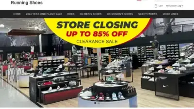 Screenshot of Non-Delivery scam website Runshoess.com