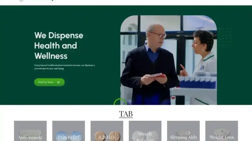 Screenshot of Non-Delivery scam website Rxconnects.shop