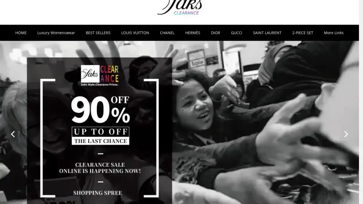 Screenshot of Non-Delivery scam website S5th-bag.shop