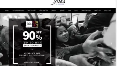 Screenshot of Non-Delivery scam website S5th-bag.shop