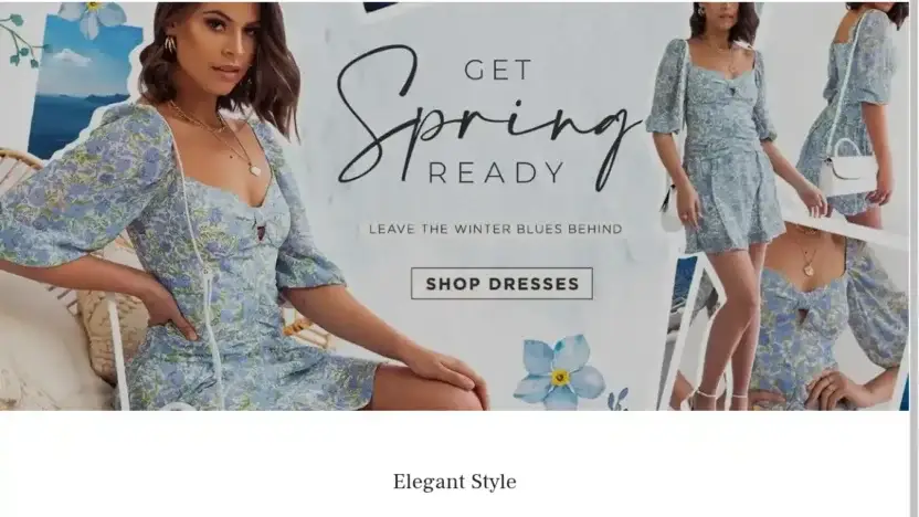 Screenshot of Non-Delivery scam website Sabrinasale.store