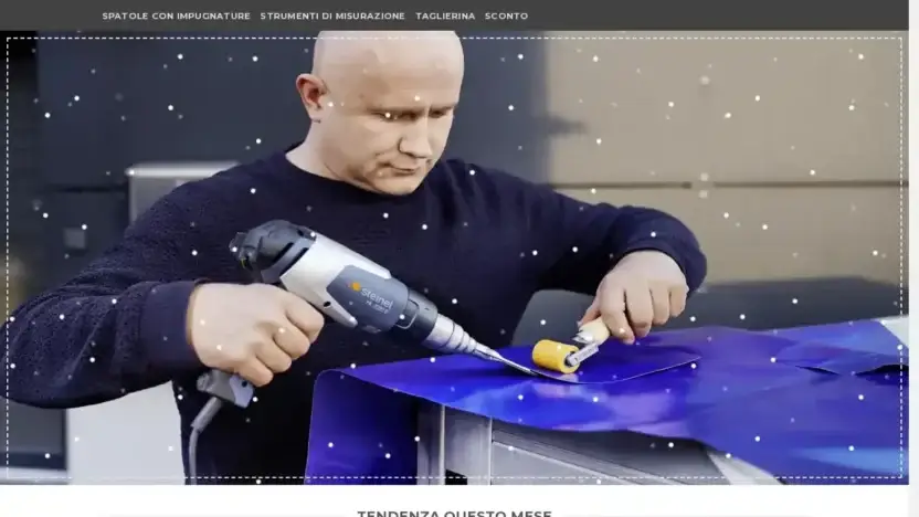 Screenshot of Non-Delivery scam website Saldiattrezzo.com