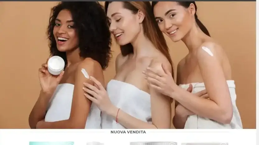 Screenshot of Non-Delivery scam website Saldicosmetici.com