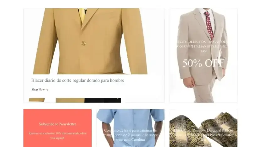 Screenshot of Non-Delivery scam website Salehub1997.shop