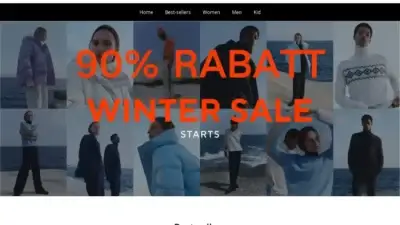 Screenshot of Non-Delivery scam website Saletomtailor.com