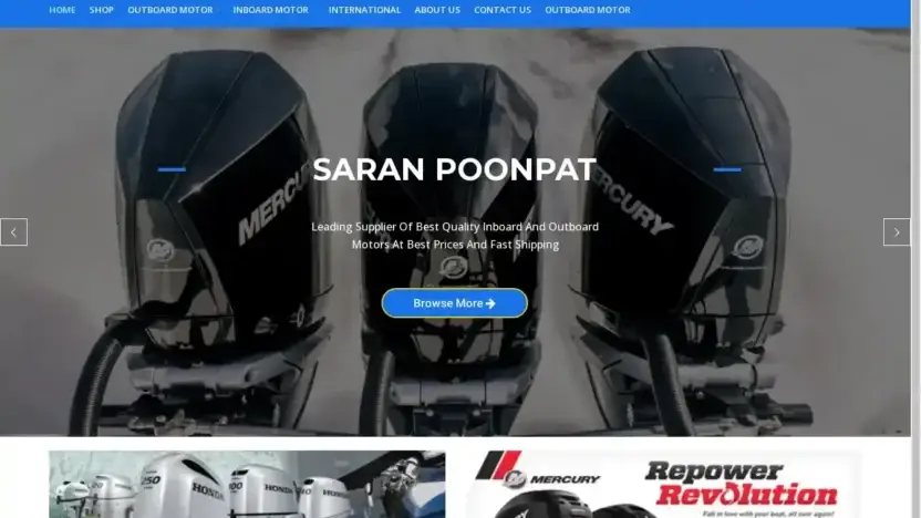 Screenshot of Non-Delivery scam website Saranpoonpat.com