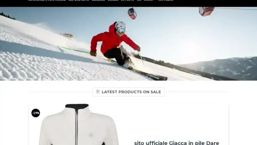 Screenshot of Fashion scam website Scisconto.com