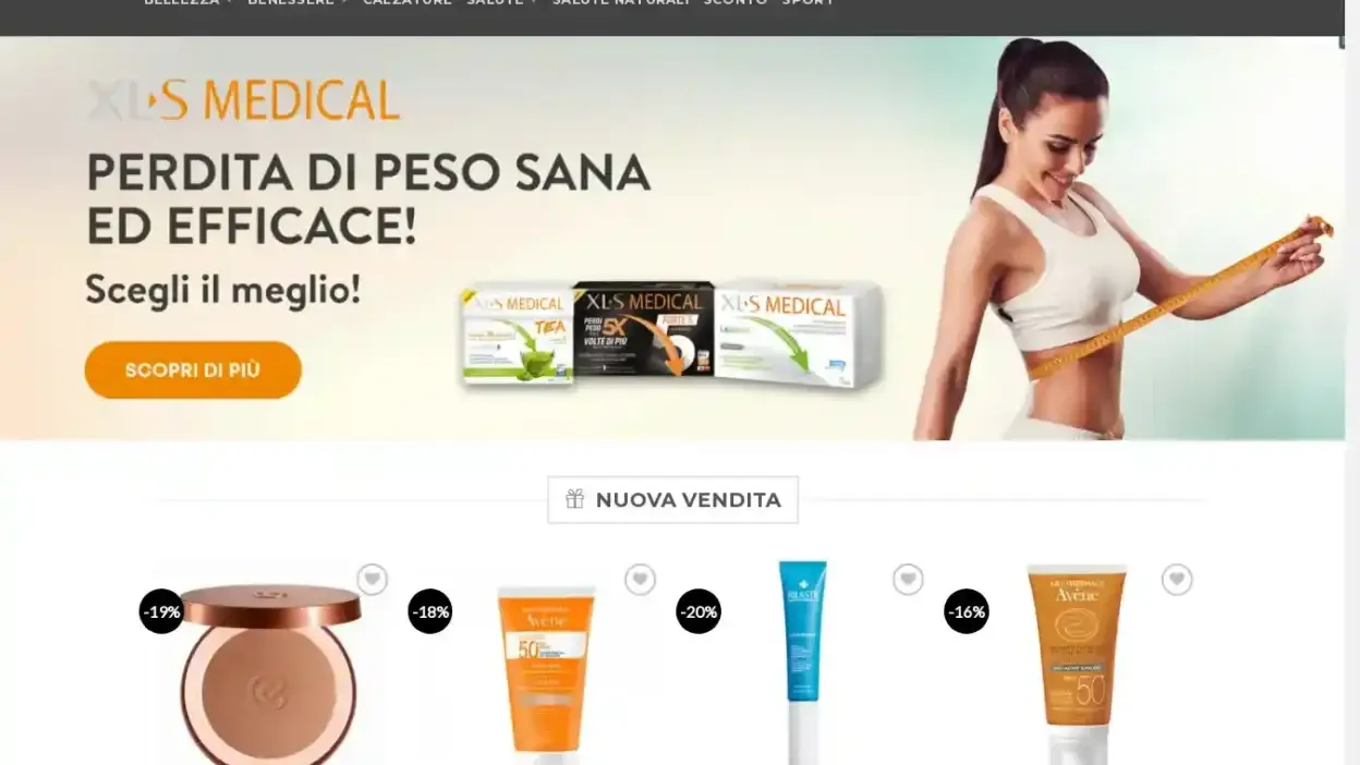 Screenshot of Non-Delivery scam website Scontoprodotti.com