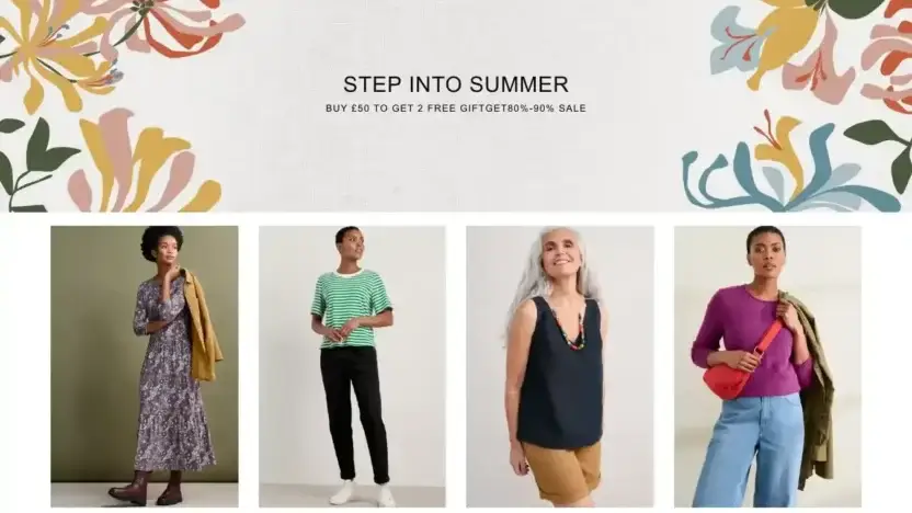 Screenshot of Non-Delivery scam website Seasaltandcornwall.shop