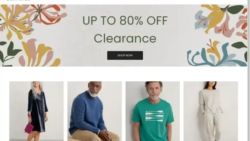 Screenshot of Non-Delivery scam website Seasaltcornwallclosing.shop