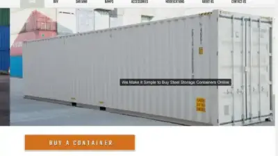 Screenshot of Container scam website Seavanbox.com