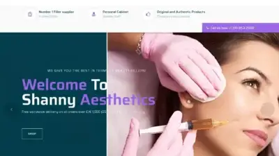 Screenshot of Non-Delivery scam website Shannyaesthetics.com