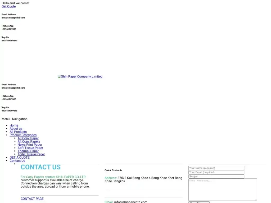 shinpaperltd-com Alternative Text