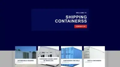 Screenshot of Container scam website Shippingcontainerss.com