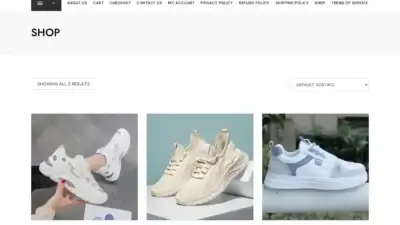 Screenshot of Non-Delivery scam website Shoeonlinesale.store