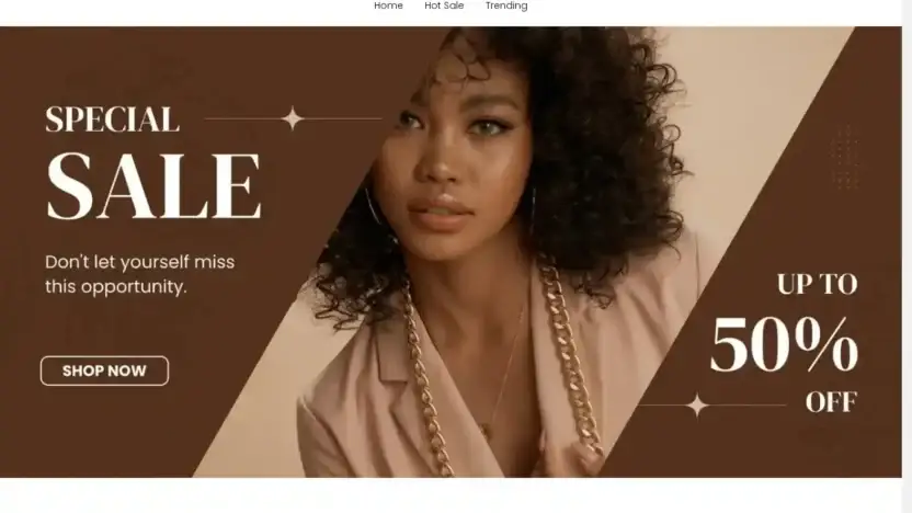 Screenshot of Non-Delivery scam website Shopluluboutique.shop