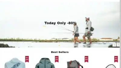 Screenshot of Non-Delivery scam website Simmsfishingsyvip.shop