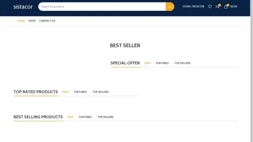 Screenshot of Non-Delivery scam website Sistacorthyt.shop