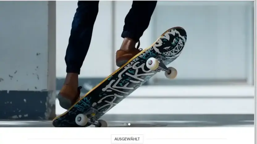 Screenshot of Non-Delivery scam website Skateangebote.com