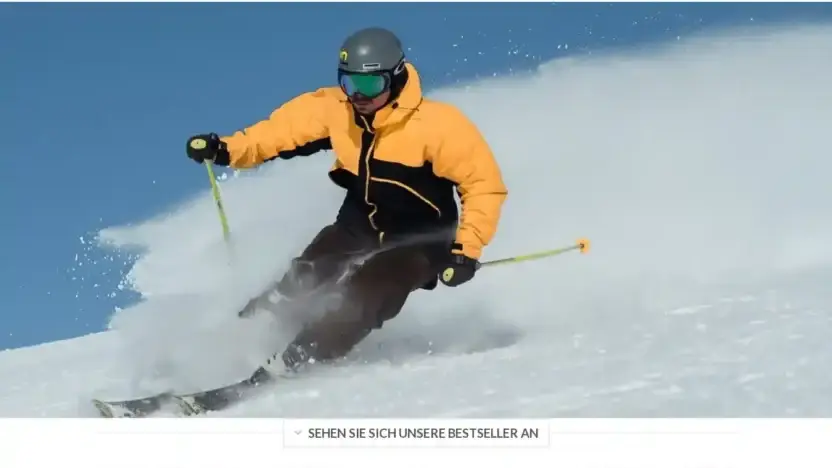 Screenshot of Sport scam website Skipreisnachlass.com