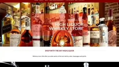Screenshot of Whisky scam website Skyhighliquor.com