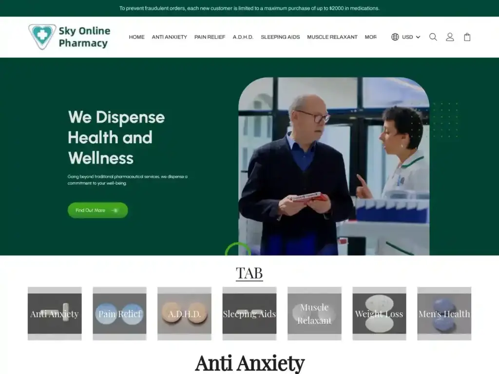 skyrxonline-com Alternative Text