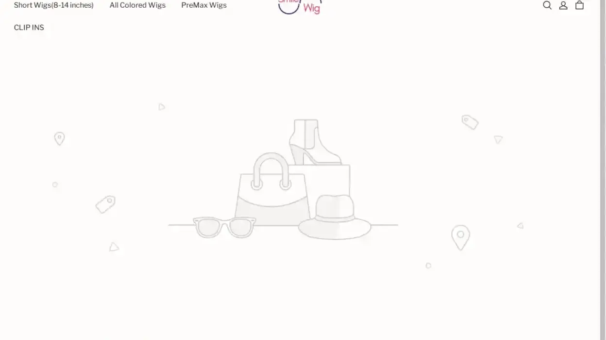 Screenshot of Non-Delivery scam website Smilewigmx.com